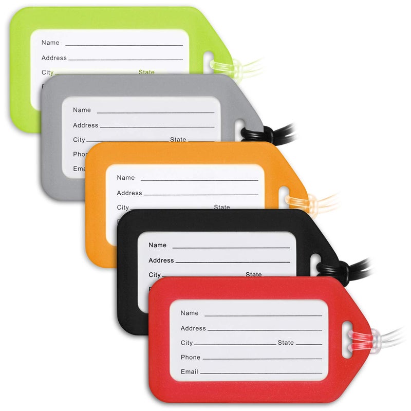 MIFFLIN Luggage Tags (Variety, 50 PK), Bag Tag for Baggage, Suitcase Tags Bulk - Image 2
